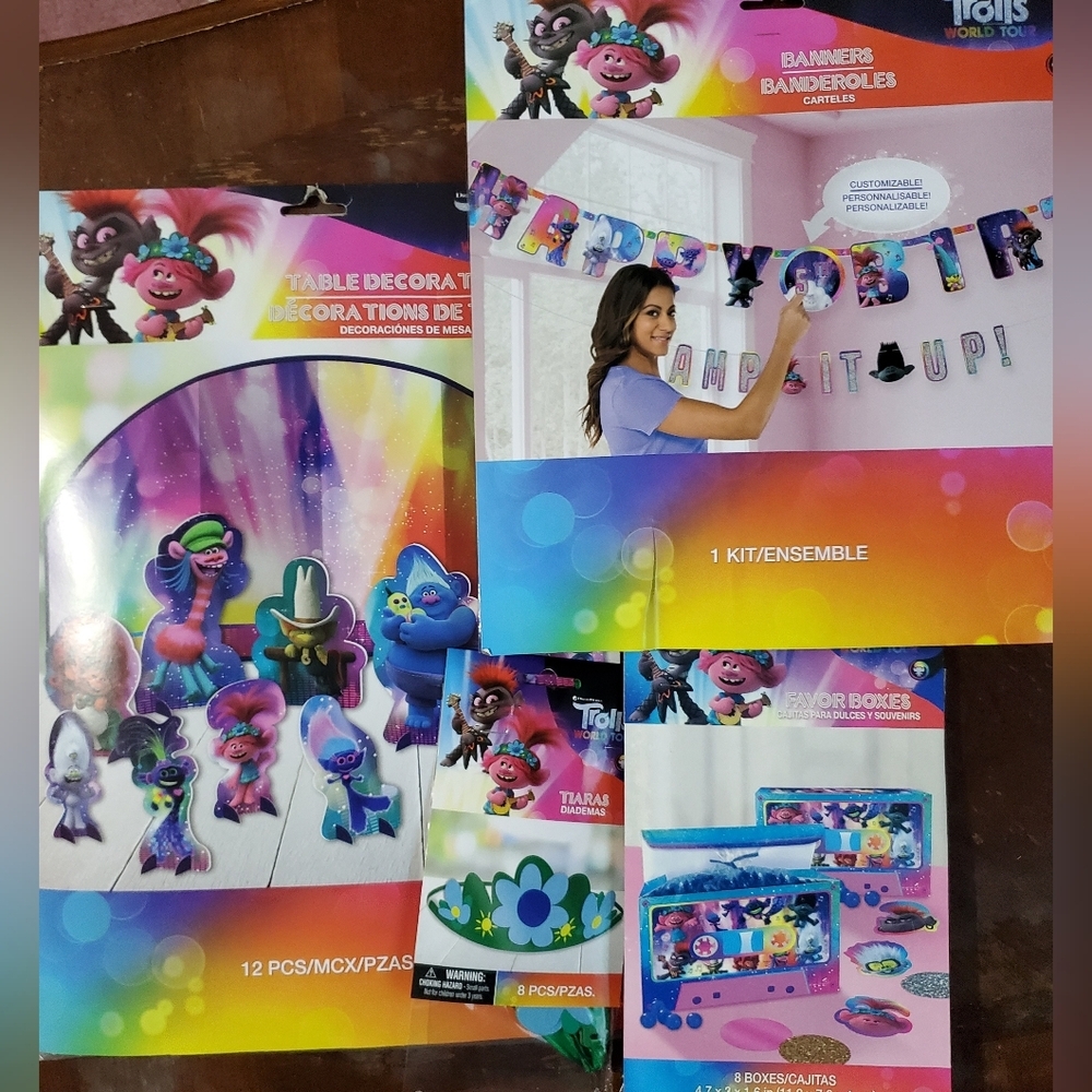 Trolls Party Supplies Kit - Multicolor